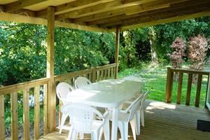 Terasse mobil home domaine sery